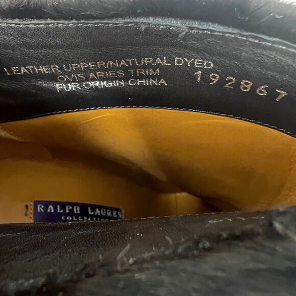 Ralph Lauren Collection Purple Label Tessie Shearling Boots Size 7.5B - Picture 8 of 10